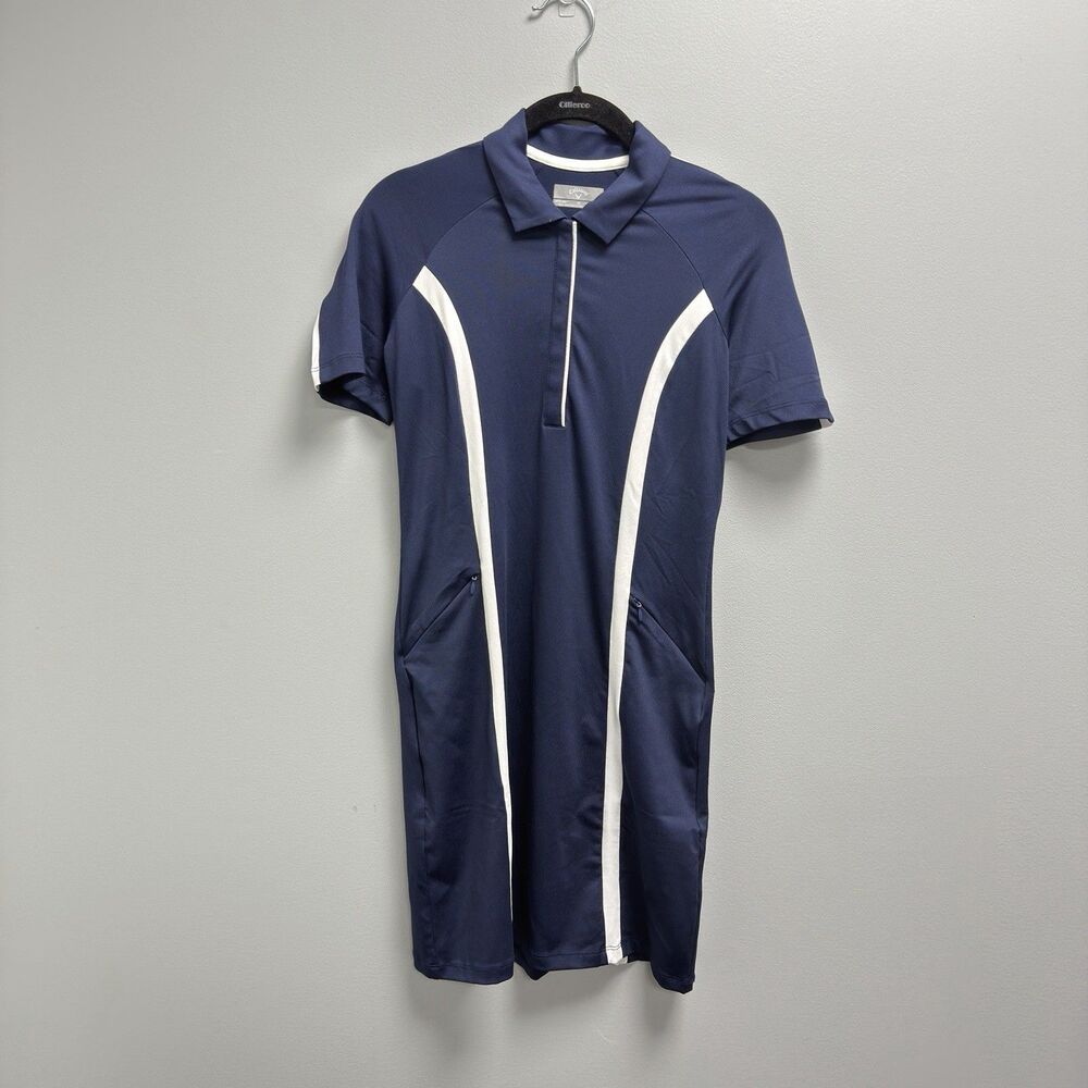 Callaway Swing Tech Golf Dress Womens XSmall Opti-Dri Short Sleeve Pullover Polo